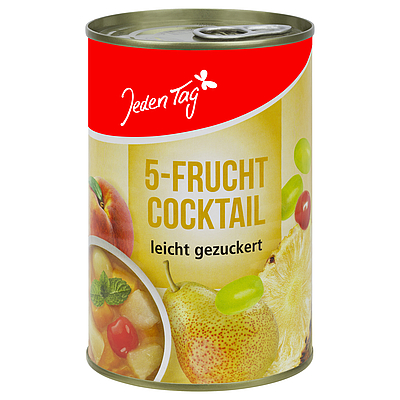 Jeden Tag Fruchtcocktail gezuckert 410 g