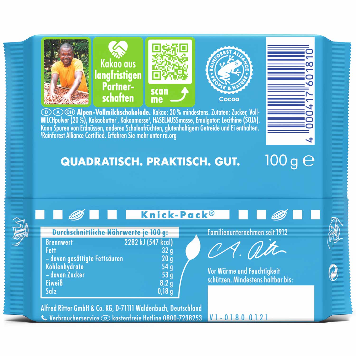 Ritter Sport Alpenmilch 100 g